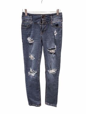 Blue Spice Distressed Skinny Jeans Women’s Size 5 Medium Wash